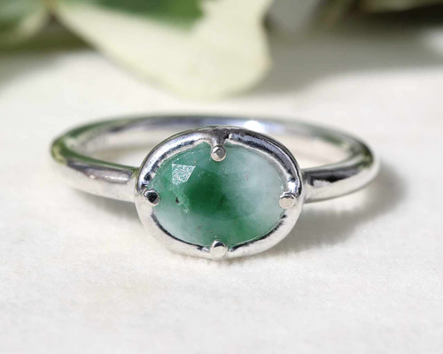 糸魚川翡翠・リング【9.5号】-1 指輪・リング m.u.m 通販 8415430