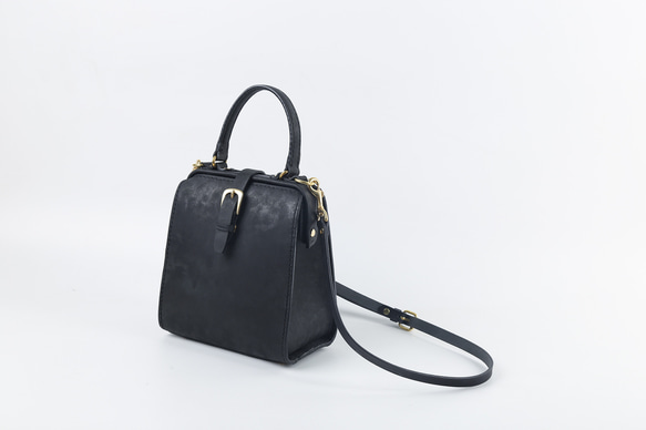 切線派】新商品！たるマチ2WAY 鞄 がま口 本革手作りのレザー