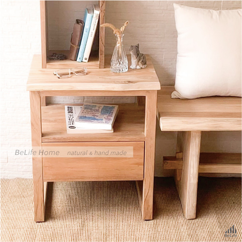 リトルデイズ ビーライフ】ロフトベッドサイドテーブル チーク材