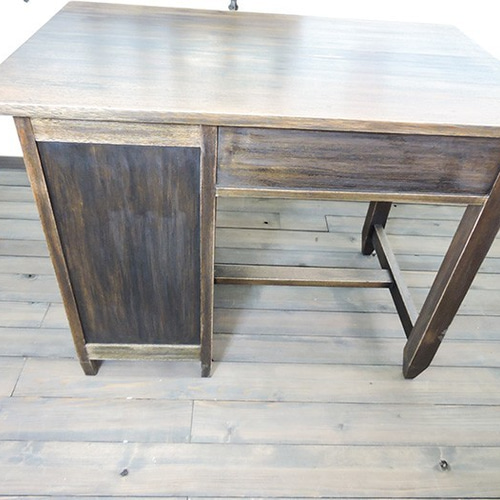 古民具ワークデスク 無垢材 おしゃれ パソコンデスク 木製