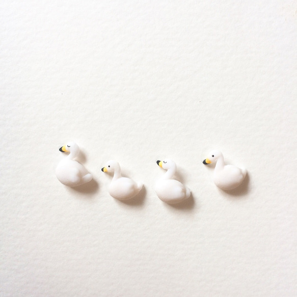 選べる/白鳥さん3Dネイルパーツ/デコパーツ ネイルチップ（つけ爪