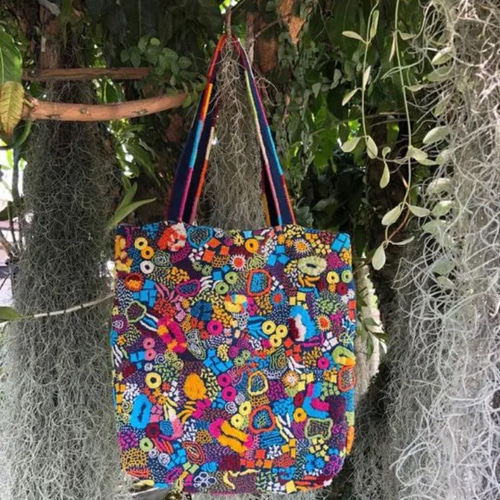 チェンマイ 刺し子 手刺繍 バッグ タイ ハンドメイド ハンドステッチ