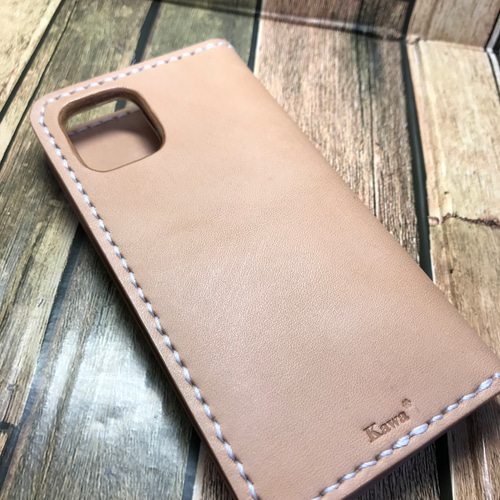 iPhone 17 series用 ヌメ革 ナチュラル 栃木レザー 手帳型