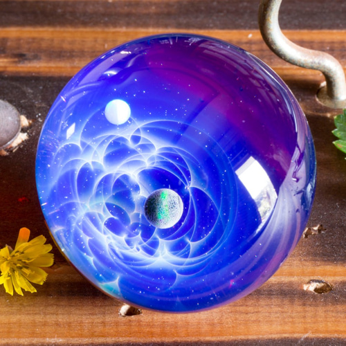 硝子仕掛けの宇宙 ガラスマーブル gxm27 立体・オブジェ KINOKODAMA