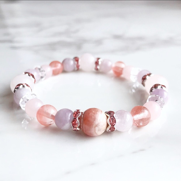 ✦【当店の人気No1】恋愛の願いをそっと込めて♡天然石ブレスレット