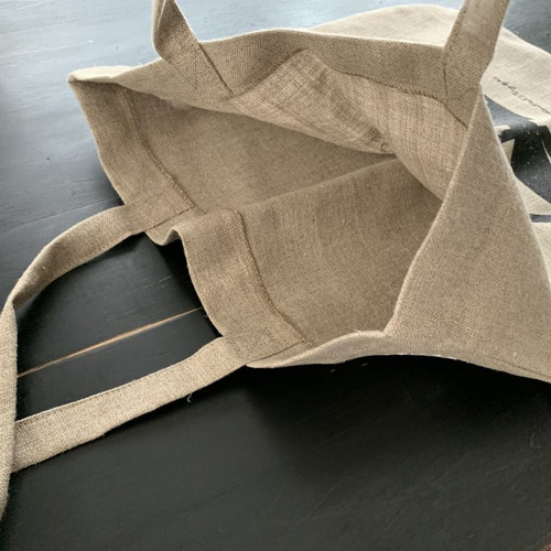 ラスト1枚！parisより♪ポワラーヌリネンバッグ 限定デザイン トート