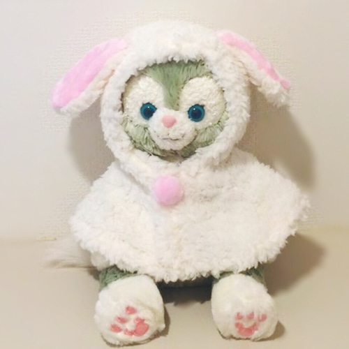 ジェラトーニ 白たれ耳ポンチョ うさちゃん着ぐるみコスチューム