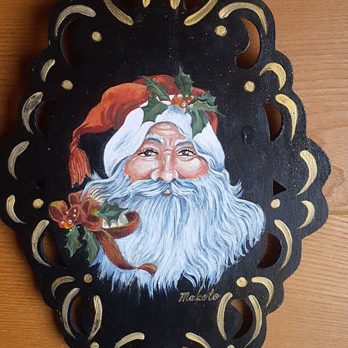 トールペイント サンタクロース 絵画 makochin 通販 12857744｜Creema