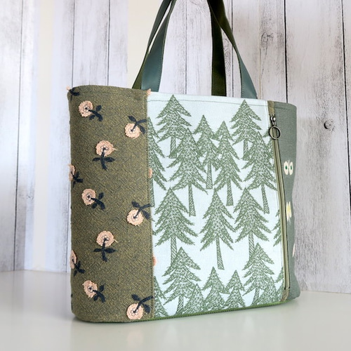 Creema限定、ミナペルホネンの3種Land theater、茶巾トートバッグ