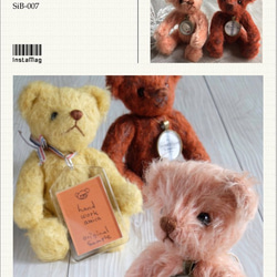 ドイツ製グラスアイポンチ目5mm (4個入) 白黒テディベア、動物