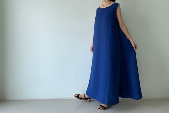 体型を選ばない美しさ。1枚でサマになるAラインフレアロングワンピース