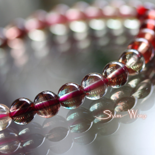 天然石✿宝石質カラーチェンジアンデシンブレスレット約6.3mm前後