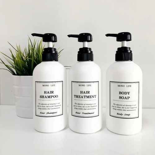 シャンプーボトル3本セット バス・トイレ・洗面用品 mono-life 通販