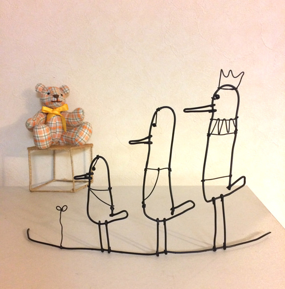 不思議な鳥さん＊ワイヤーアート その他インテリア雑貨 nakkori * 通販