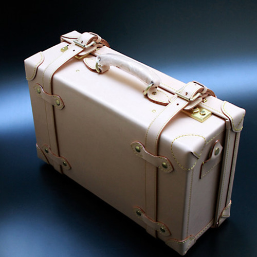 素上げ生成り色ヌメ革中型クラシックトランク Miyazaki-model その他