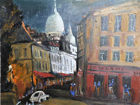 モンマルトルの街並み 絵画 Michiko 通販 7573128｜Creema(クリーマ