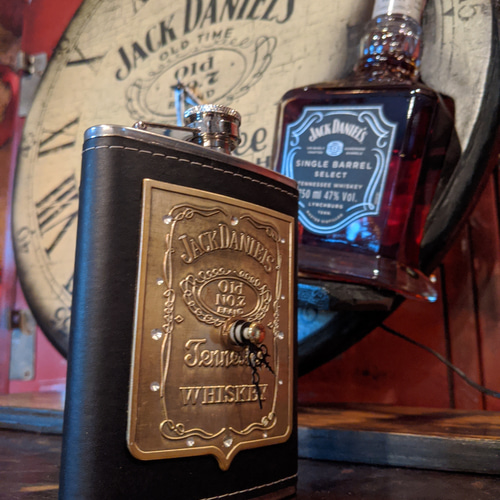 アメリカンヴィンテージな家/ JACK DANIEL 8oz スキットル/ ウイスキー