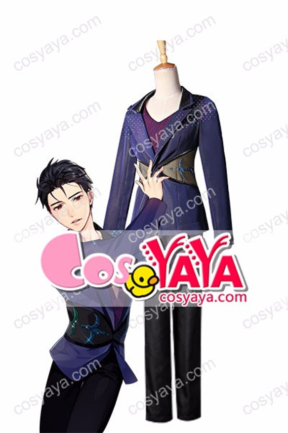 新作 ユーリ!!! on ICE 勝生勇利 大会 演出服 かつきゆうり コスプレ