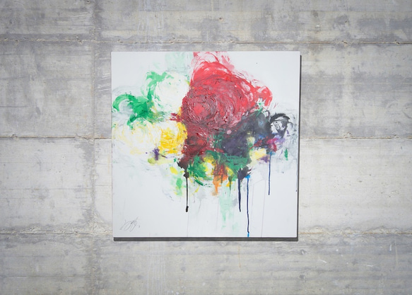 Floral No,3 / 花の抽象画 スプレーアート作品 絵画 TOMOYA 通販