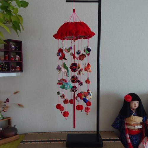 かわいい吊るし雛『幸』 吊るし飾り ちりめん細工 雛祭り 七五三 出産