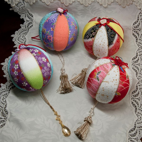 木目込み手まり 『花宴』－ 100mm － その他人形 悠々無我 通販