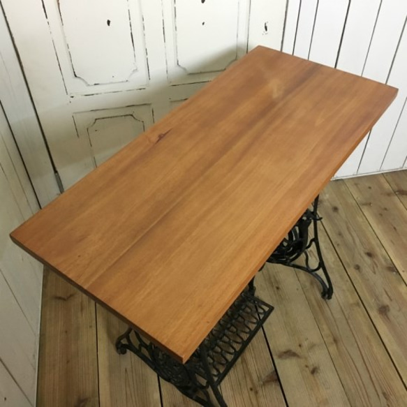 アンティーク調 テーブルトップ 天板 天然木 マホガニー無垢材 88cm