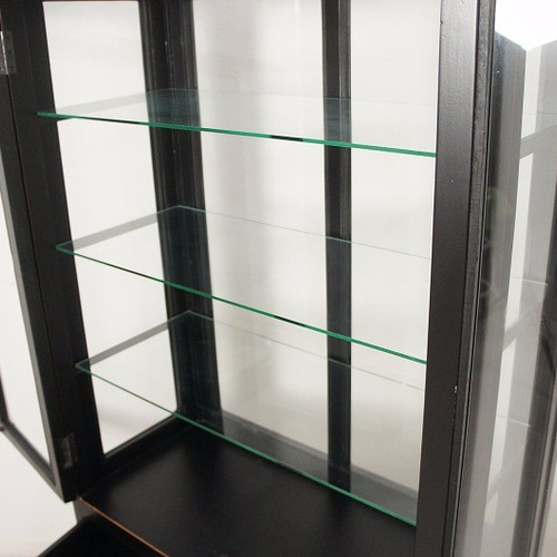 アンティーク調 全面ガラスキャビネット 医療棚 飾り棚 収納 ケビント