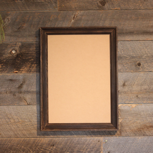 A4額縁】 額縁 鏡 ミラー 木製 フレーム サイズ変更可能 アンティーク