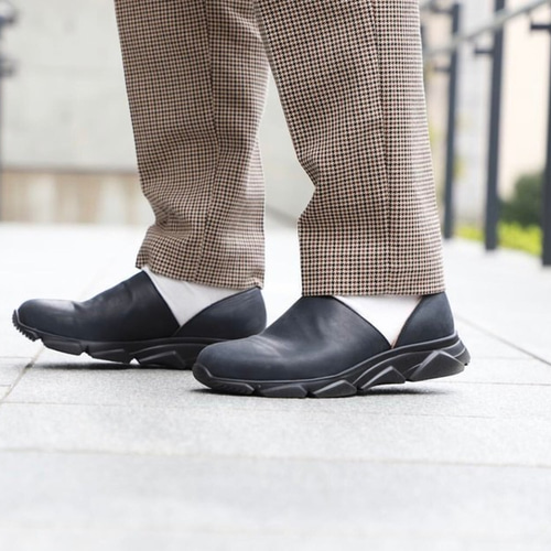 即納】メンズ レザースリッポン 本革 革靴 ブラック l.o.b シューズ