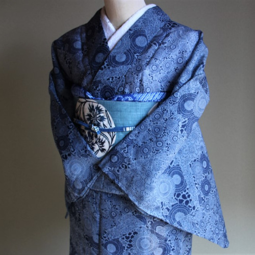 ◇夏着物◇夏の究極の贅沢品 絹紅梅 単衣洗濯可 小さな花々の手の込ん