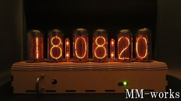 IN-18 GPS付 ニキシー管時計 Ver1.1 高精度RTC使用 掛け時計・置き時計