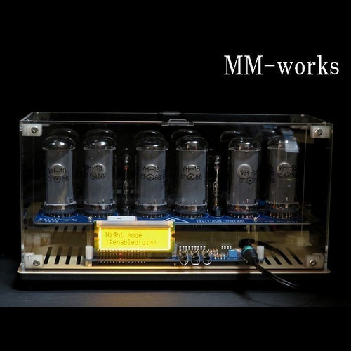 IN-18 GPS付 ニキシー管時計 Ver.2 クリアケース収納(ニキシー管あり