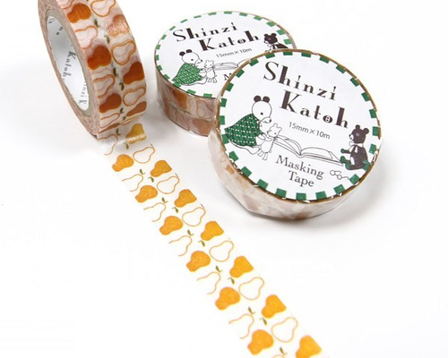 Shinzi Katoh マスキングテープ(15mm幅)[pear]2点セット マスキング