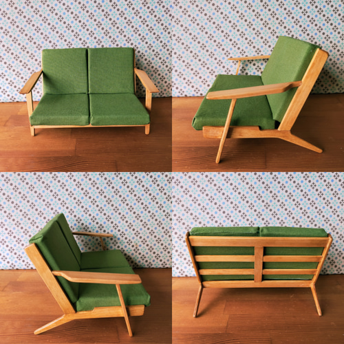 約1/6スケール ミニチュアソファー ブライスやリカちゃんにぴったり