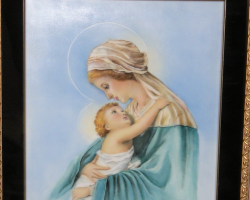 陶板画（聖母マリアさま） 絵画 💜 TT's 通販 6419271｜Creema