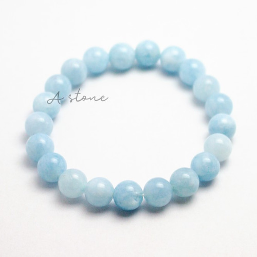 アクアマリン ブレスレット/水色/天然石/パワーストーンブレスレット