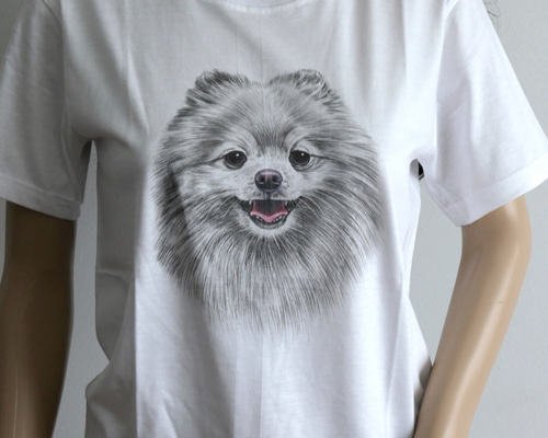 ☆アニマルTシャツ☆犬Tシャツ ポメラニアン D9 サイズS Tシャツ