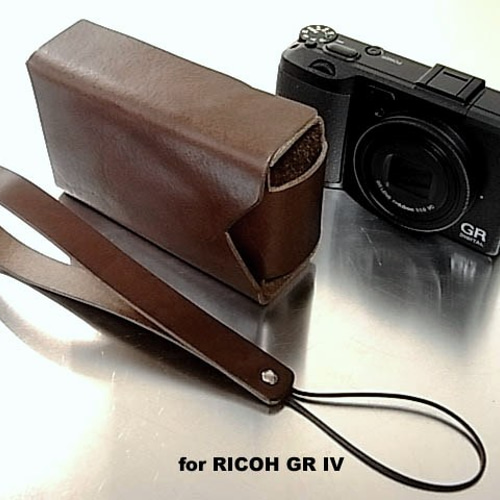 RiCOH GR Ⅳ4用チョコ本革ケース1 カメラケース・カメラポーチ エム