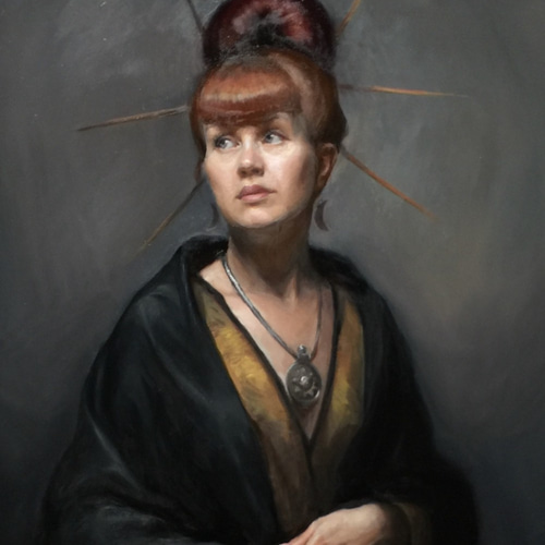 ☆オーダーメイド☆プロが油彩で似顔絵・肖像画描きます。 絵画 メアリ