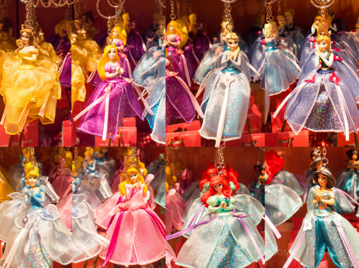 ディズニープリンセスキーチェーン＆ストラップ| キャステル | CASTEL
