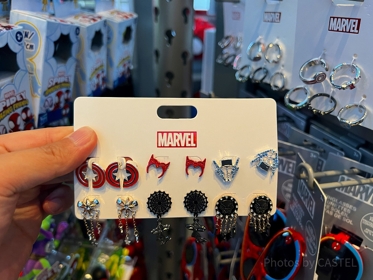香港ディズニーマーベルグッズ：マーベルピアスセット| キャステル