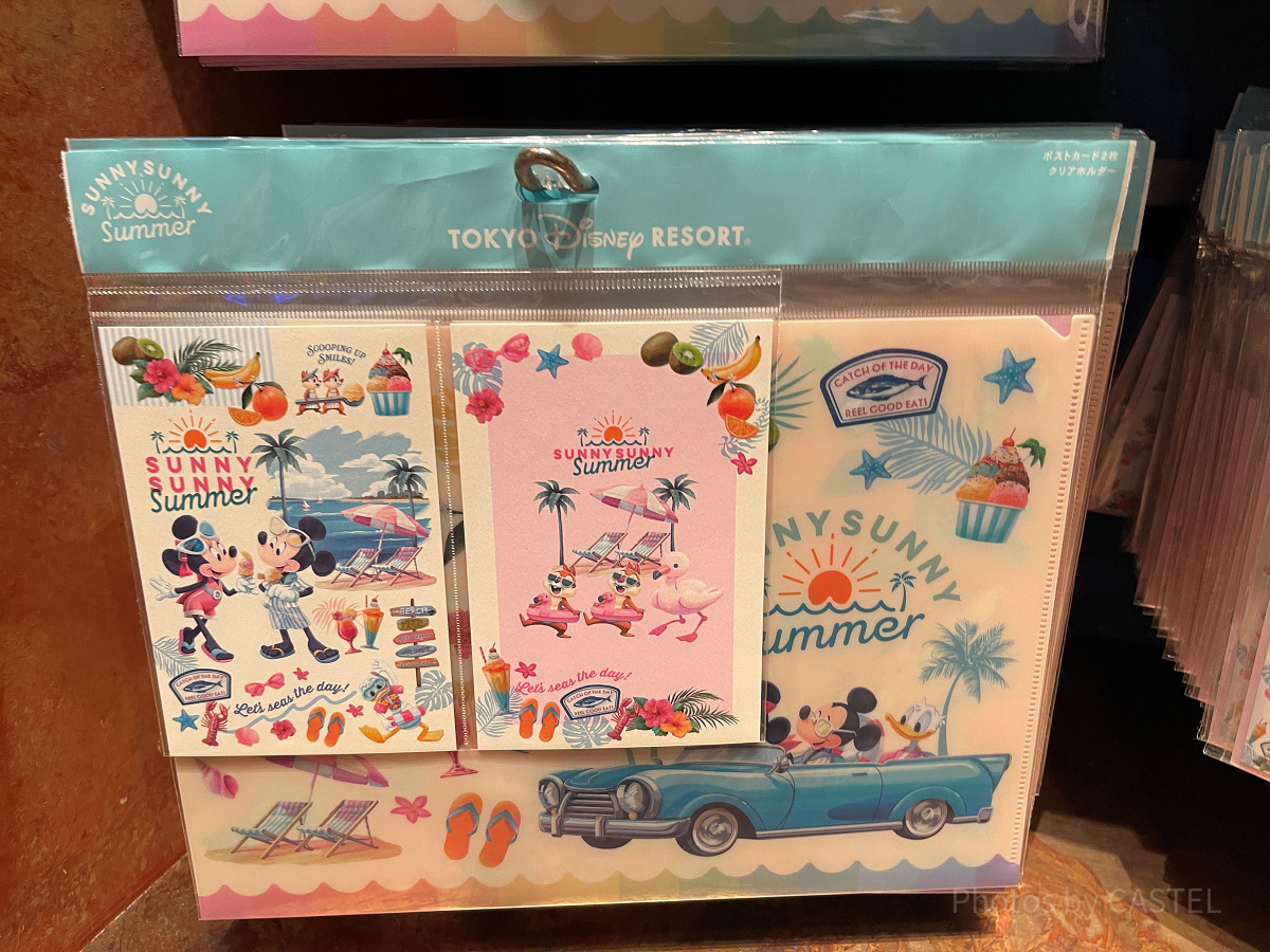 ポストカード＆クリアホルダー(ディズニー夏グッズ2025SUNNY SUNNY