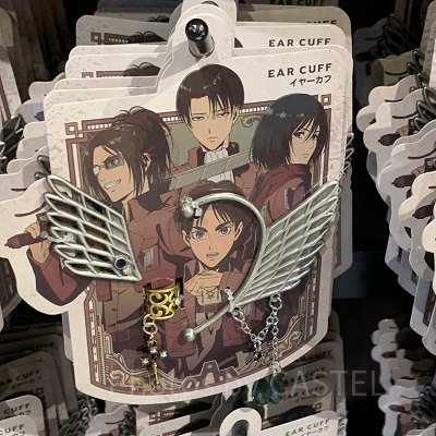 ネックレス&イヤリングセット（リヴァイ）〔USJ×進撃の巨人