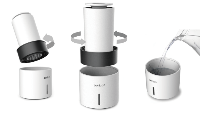 個人のための高性能コンパクト空気清浄機 - クラウドファンディングの