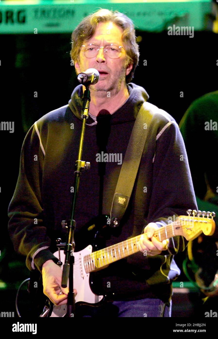 Eric Clapton guests on stage with UB40 performing headling final