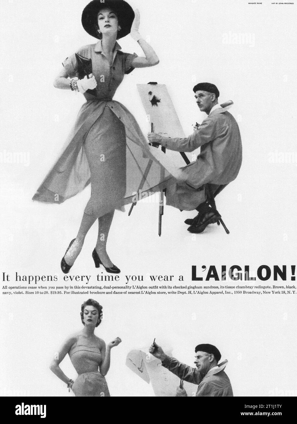 50s fashion Black and White Stock Photos & Images - Alamy