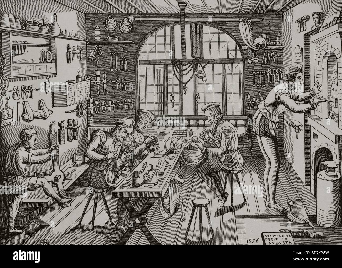 Tools medieval goldsmith hi-res stock photography and images - Alamy