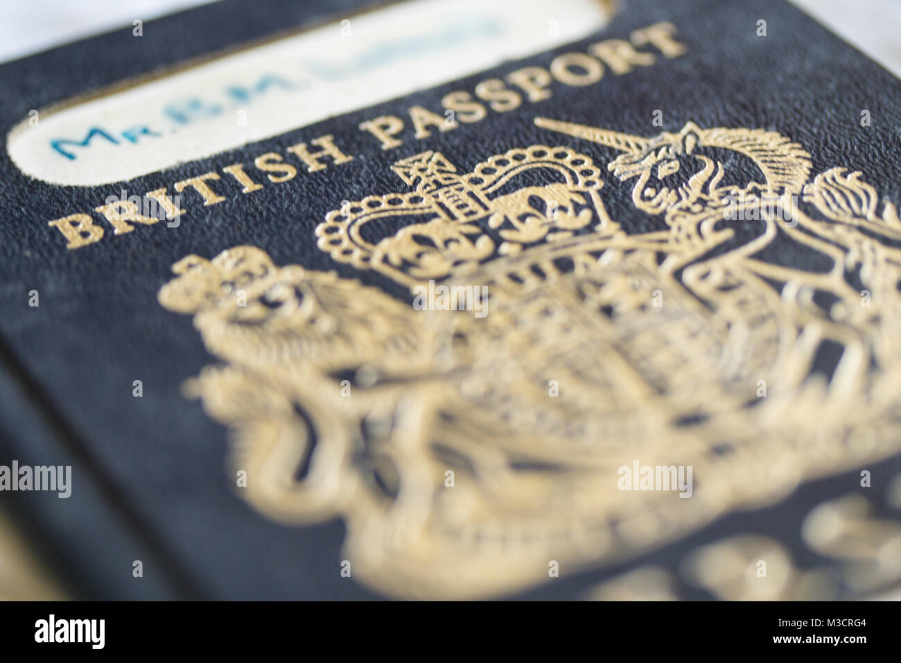 Old style british passport hi-res stock photography and images - Alamy
