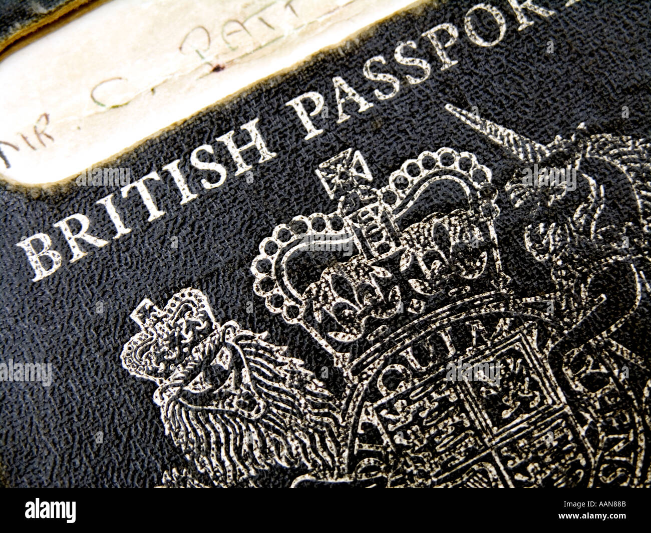 Old style british passport hi-res stock photography and images - Alamy