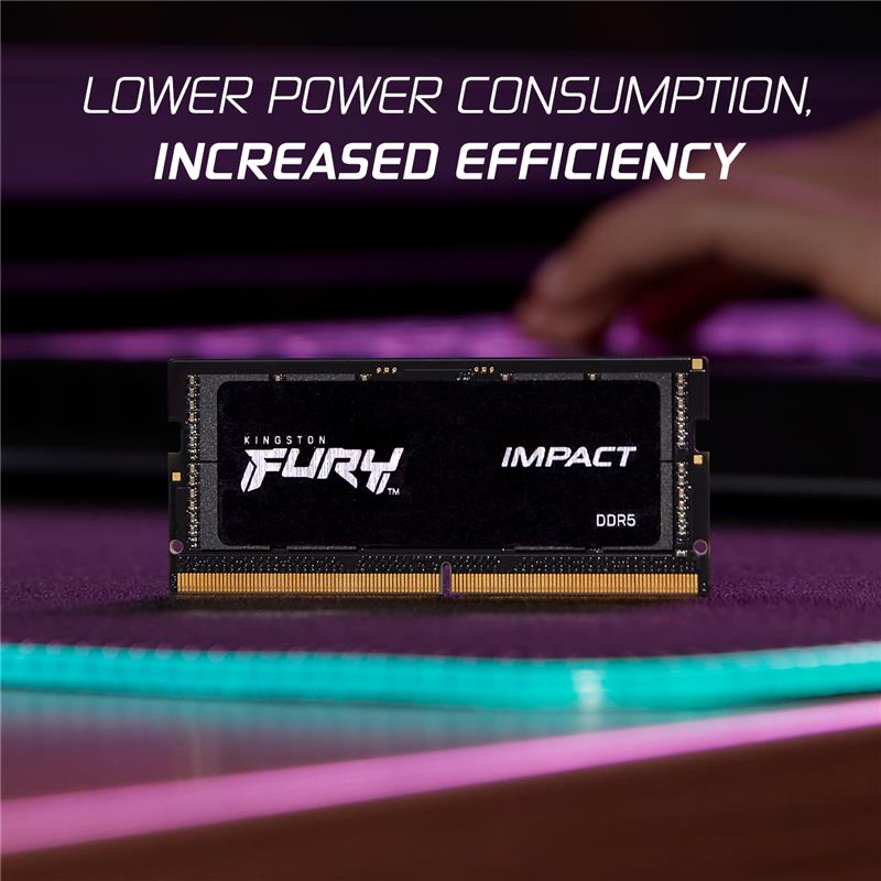 Kingston FURY Impact 64GB (2x32GB) DDR5 4800MHz CL38 1.1V SODIMM